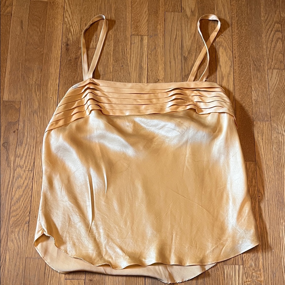 Adagio by Patricia Fieldwalker Vintage Yellow Silk Cami